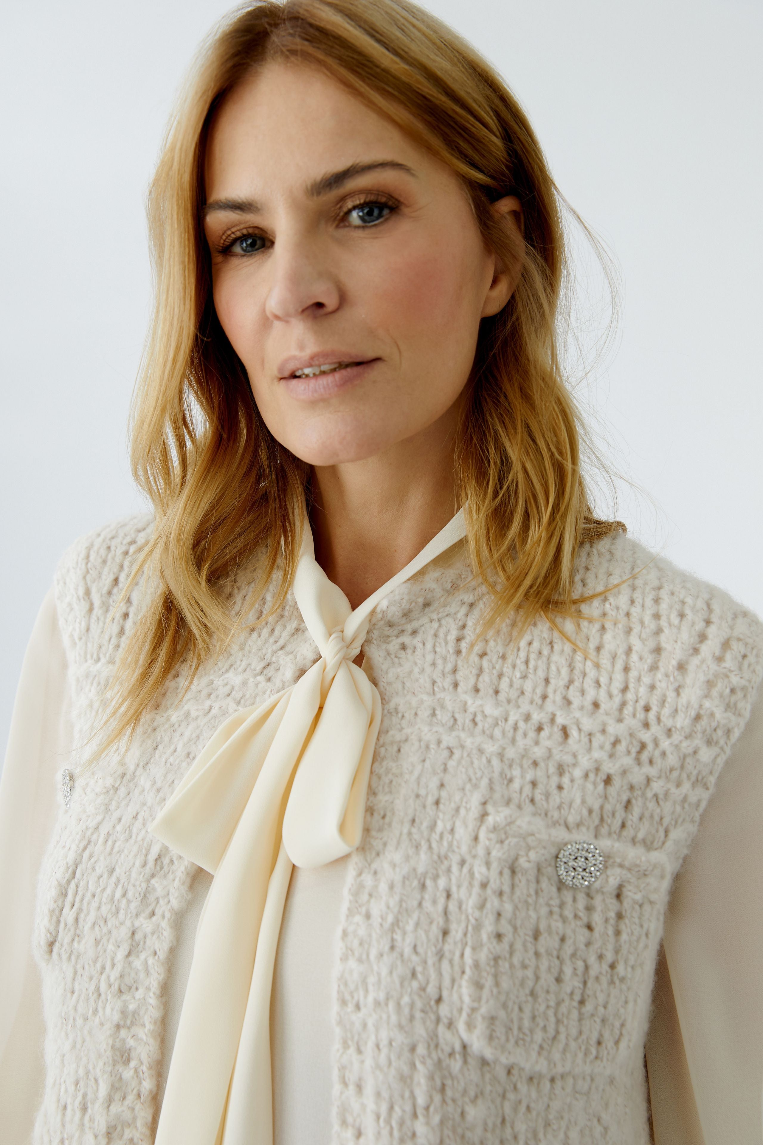 Cream Knitted Waistcoat