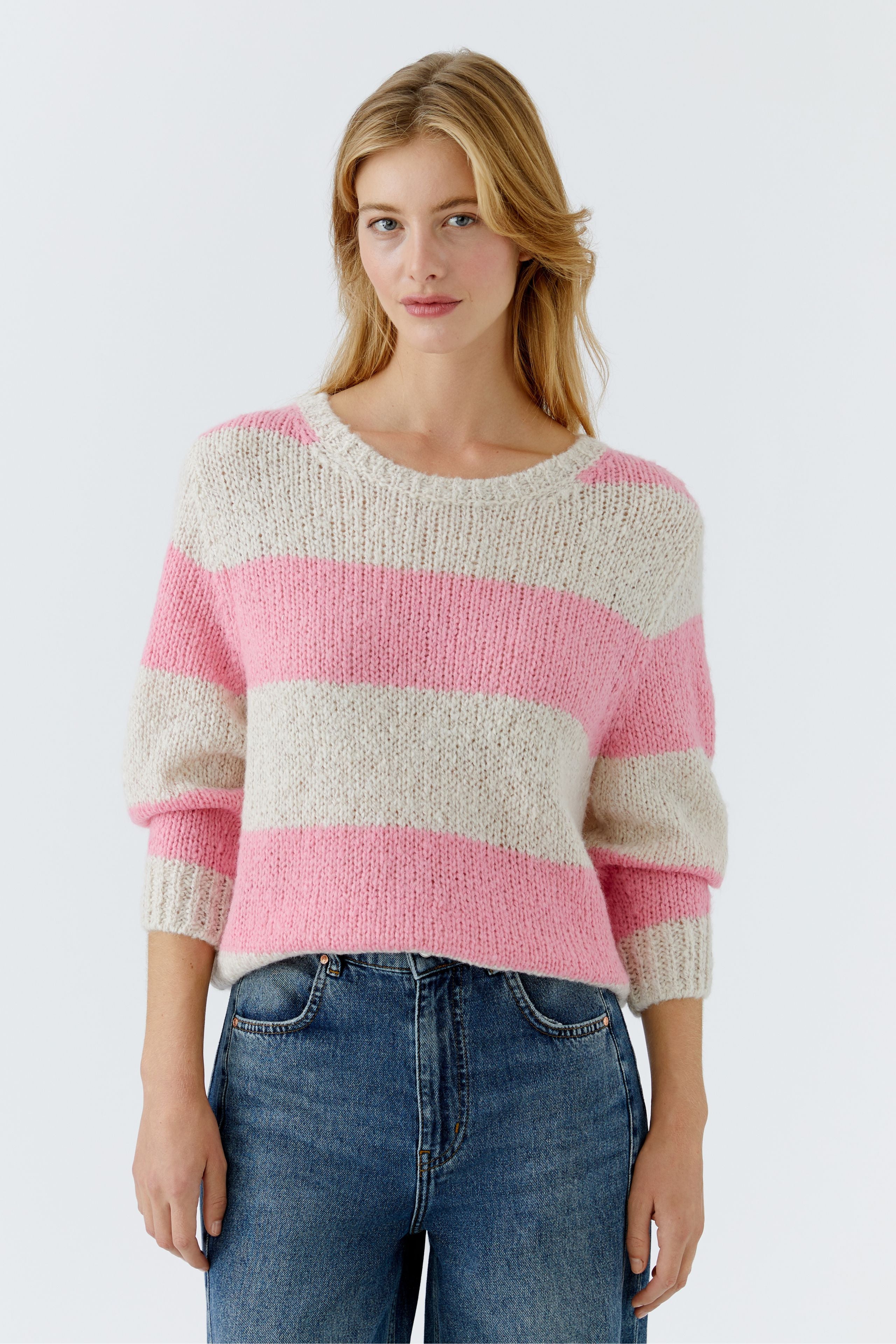 Pink Stripe Jumper