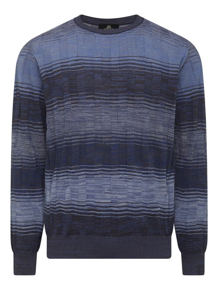 Navy Patterned Sweater