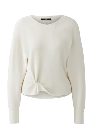 Cream Jumper With Twist Detail
