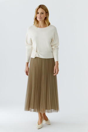 Cream Jumper With Twist Detail