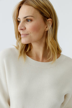 Cream Jumper With Twist Detail