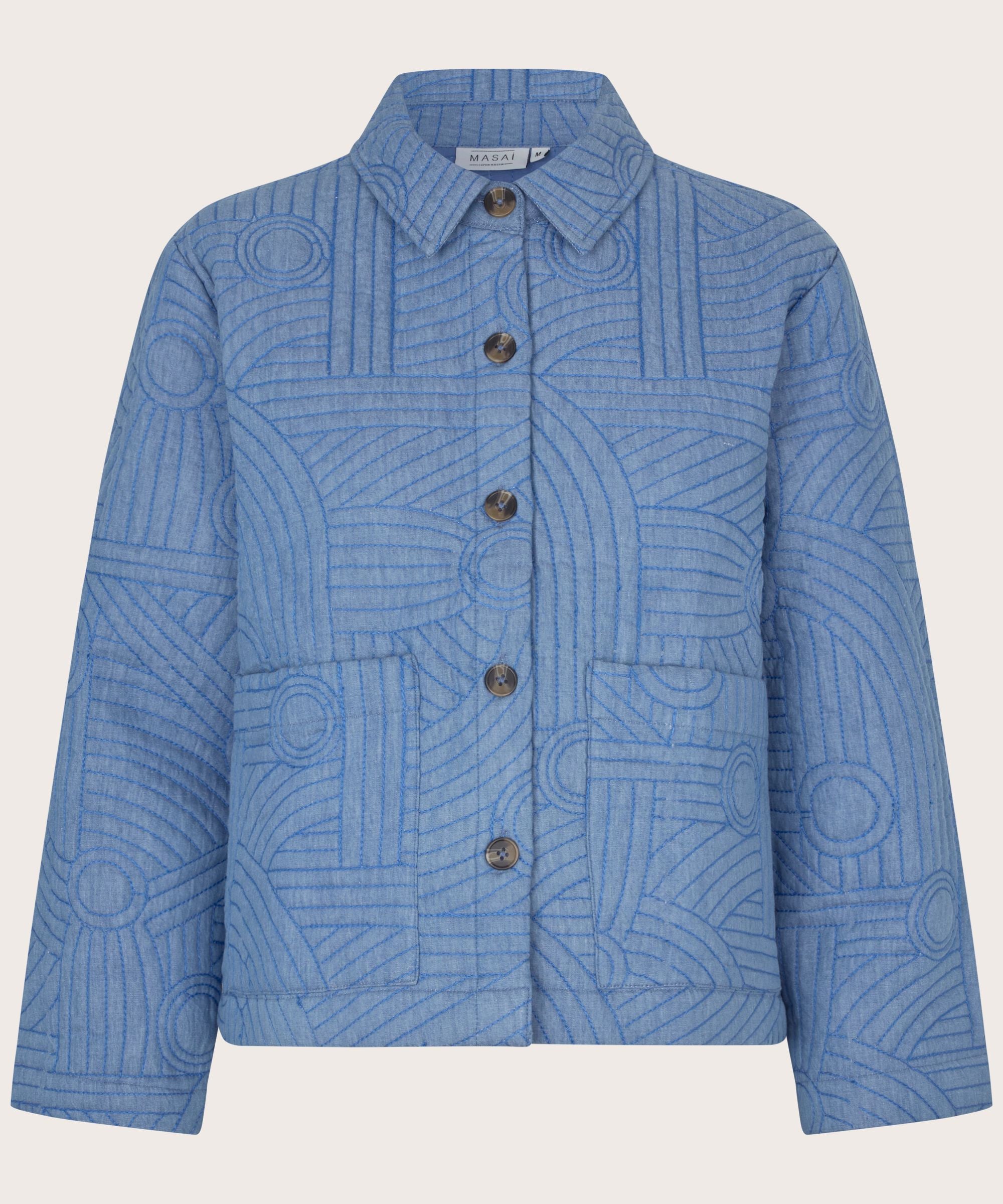 Blue Jalindra Embroidered Jacket