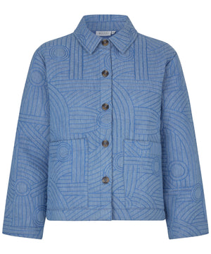 Blue Jalindra Embroidered Jacket