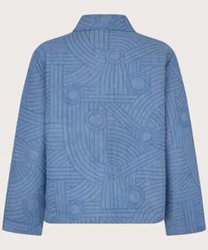 Blue Jalindra Embroidered Jacket
