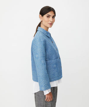 Blue Jalindra Embroidered Jacket