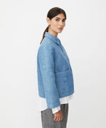 Load image into Gallery viewer, Blue Jalindra Embroidered Jacket
