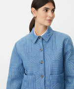 Load image into Gallery viewer, Blue Jalindra Embroidered Jacket
