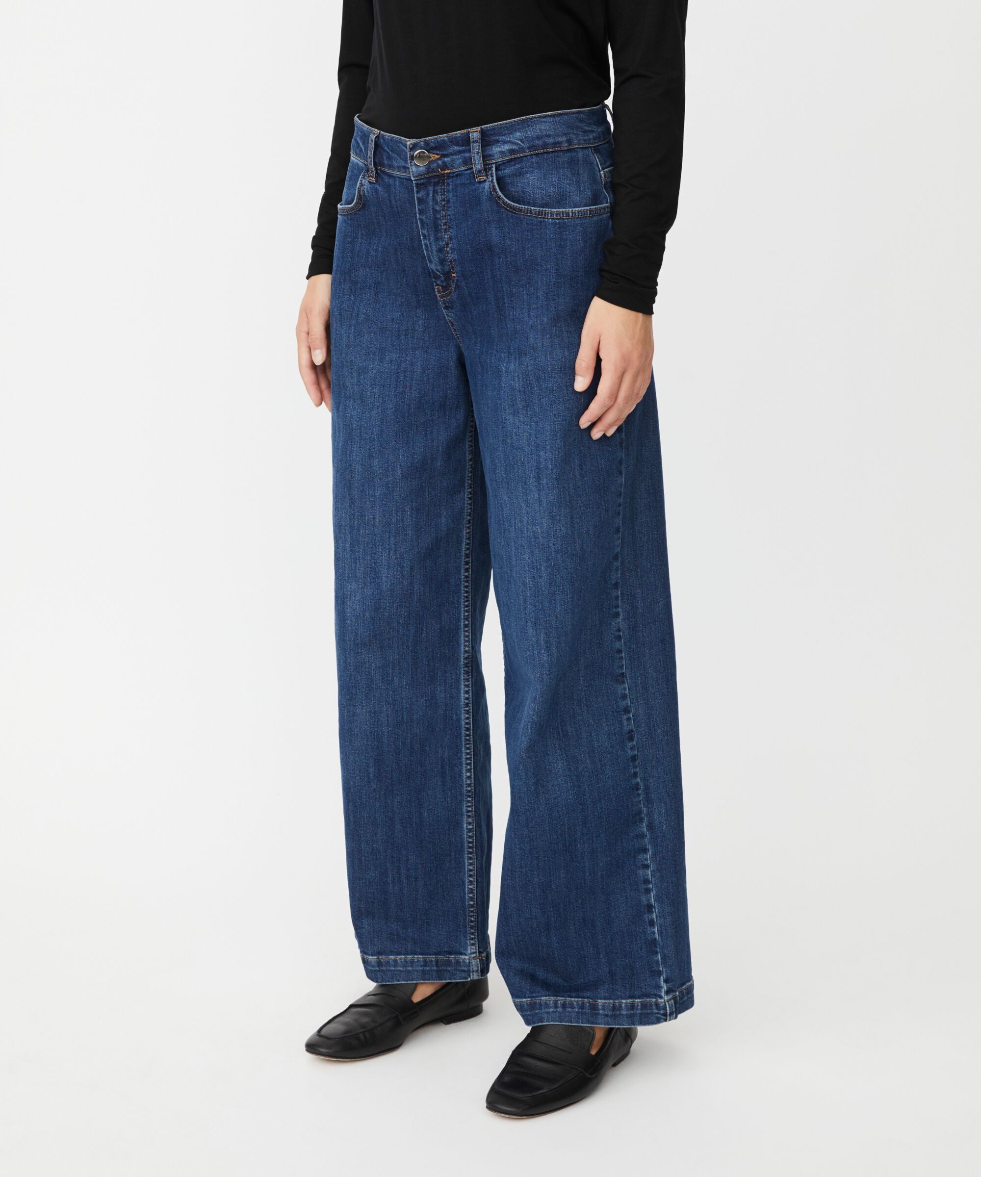 Denim Wide Leg Jeans