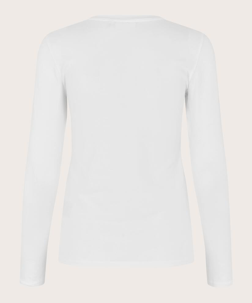 White Basic Jersey Top