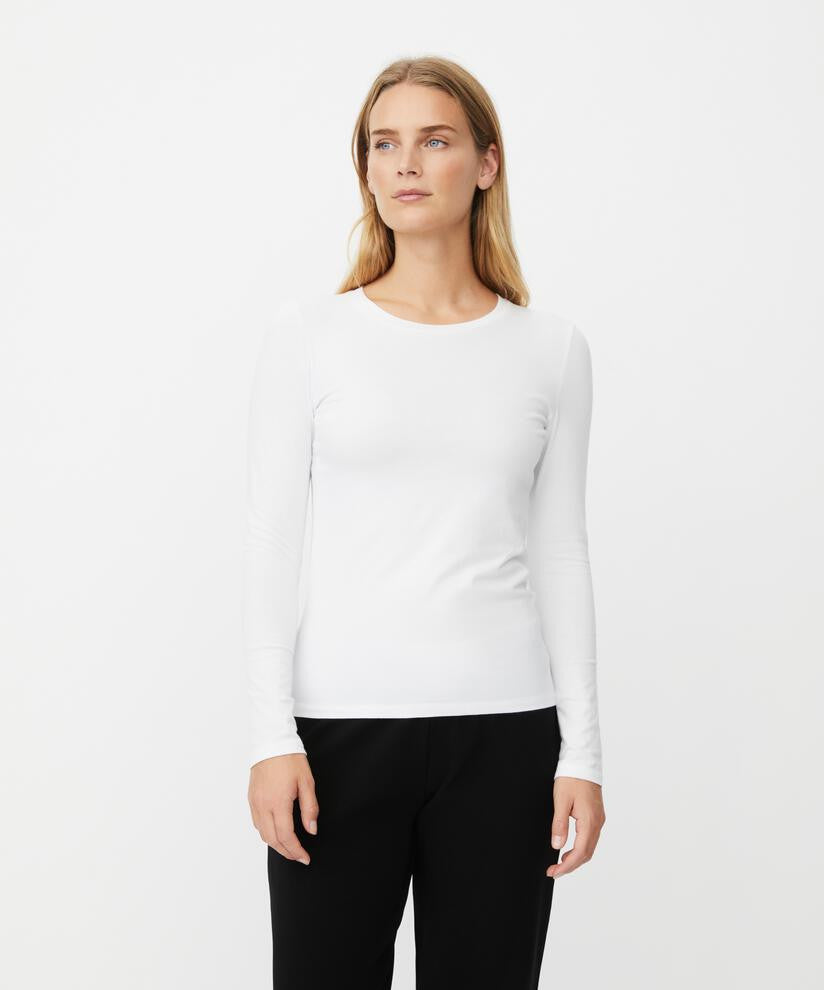 White Basic Jersey Top