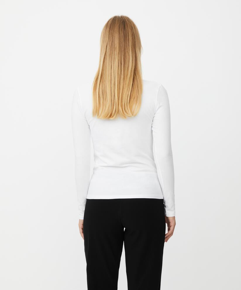 White Basic Jersey Top