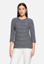 Load image into Gallery viewer, Navy Textured Top
