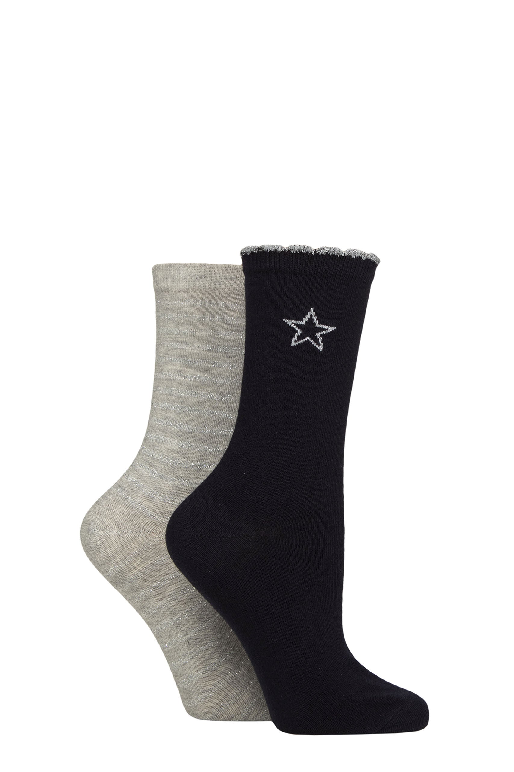 Navy Star Socks
