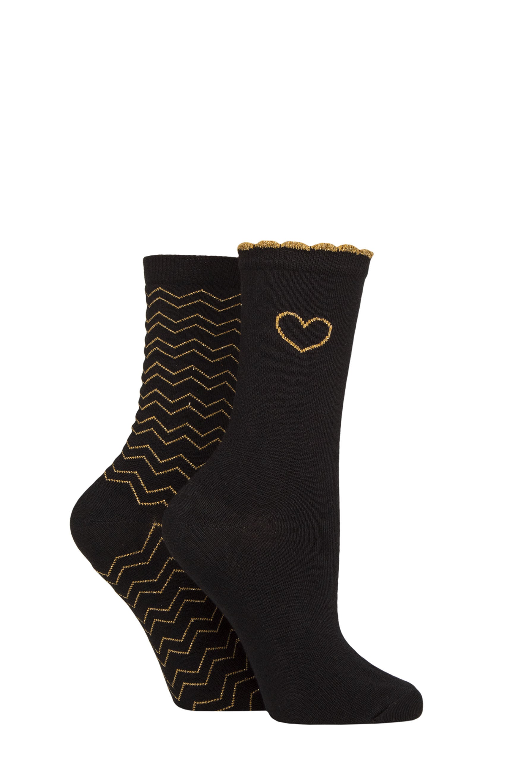 Black Heart Socks