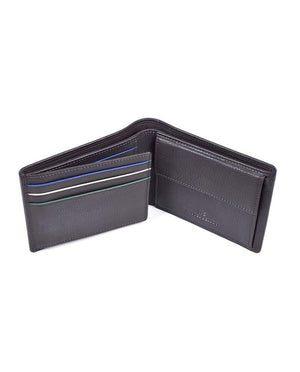 Brown Leather Card and Coin Wallet