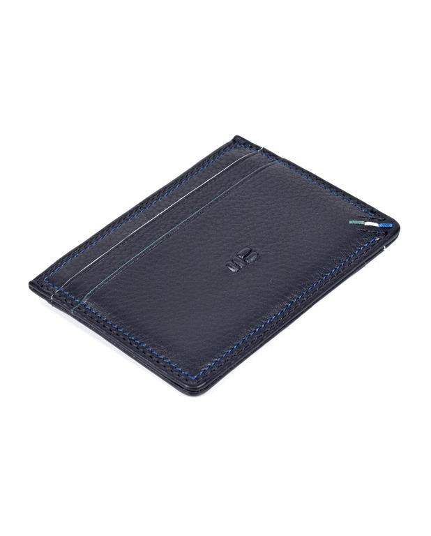Black Leather Card Holder Wallet