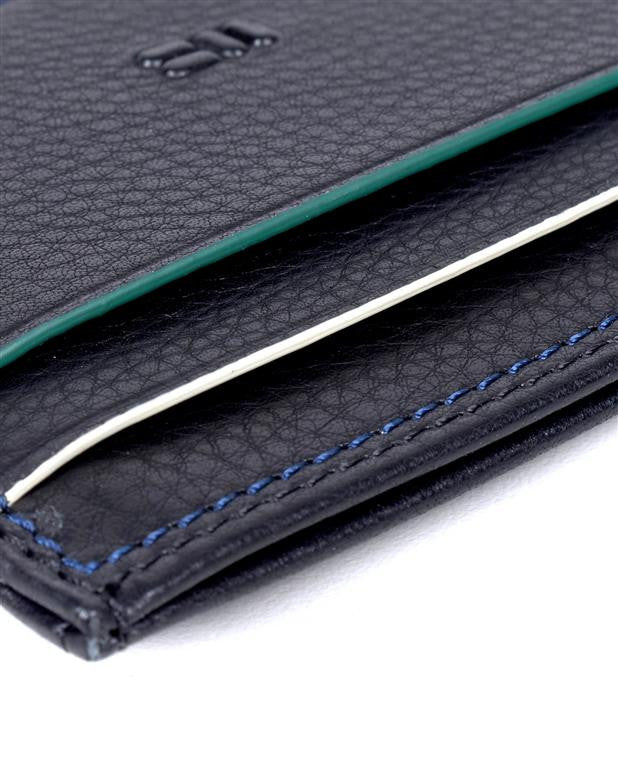 Black Leather Card Holder Wallet