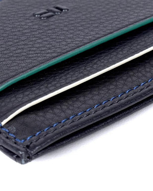 Black Leather Card Holder Wallet