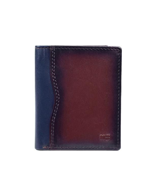 Two Tone Leather Card Holder Wallet