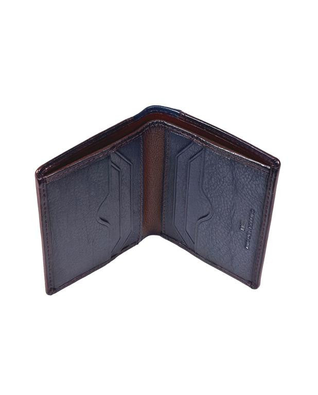 Two Tone Leather Card Holder Wallet