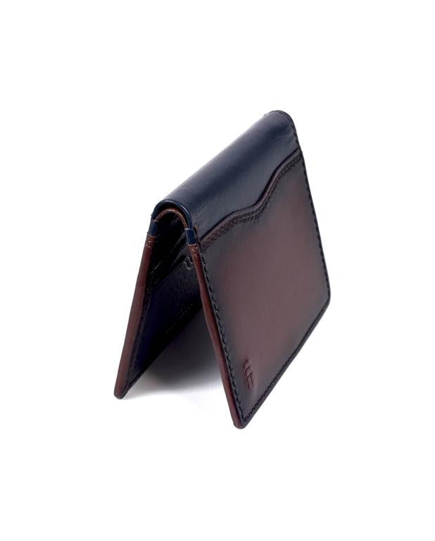 Two Tone Leather Card Holder Wallet