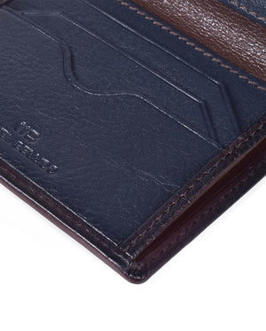 Two Tone Leather Card Holder Wallet