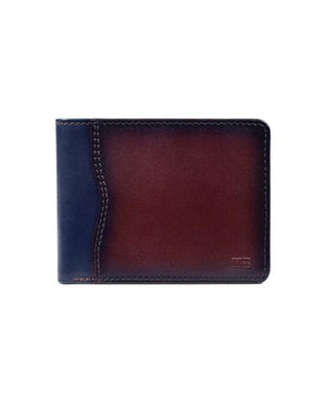 Two Tone Leather Card and Coin Wallet