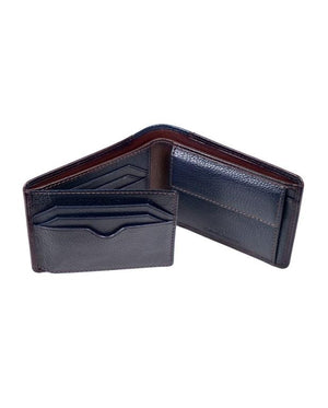 Two Tone Leather Card and Coin Wallet