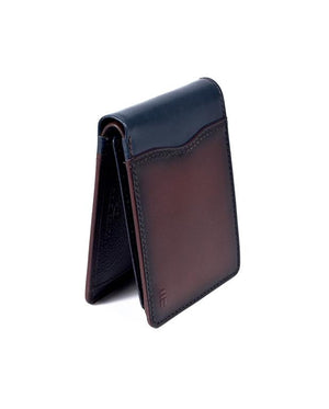 Two Tone Leather Card and Coin Wallet