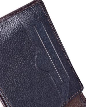 Two Tone Leather Card and Coin Wallet