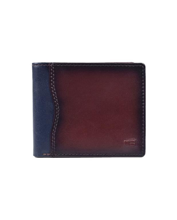 Two Tone Leather Card Holder Wallet