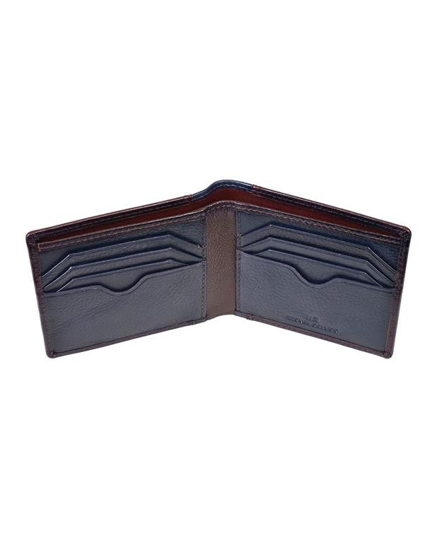 Two Tone Leather Card Holder Wallet