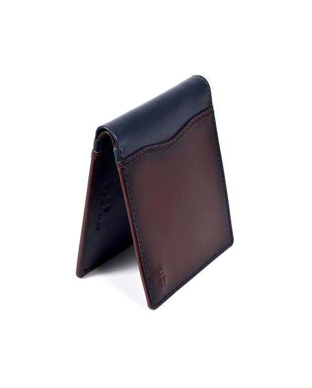 Two Tone Leather Card Holder Wallet