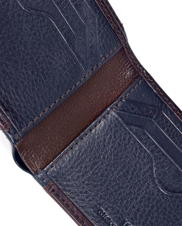 Two Tone Leather Card Holder Wallet