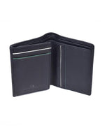 Load image into Gallery viewer, Black Tri Fold Card Holder Wallet
