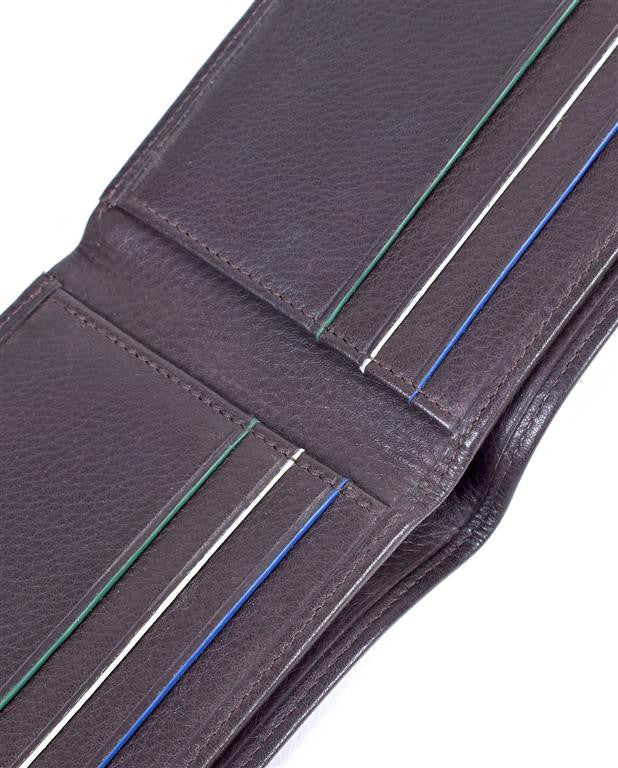 Brown Leather Card Holder Wallet