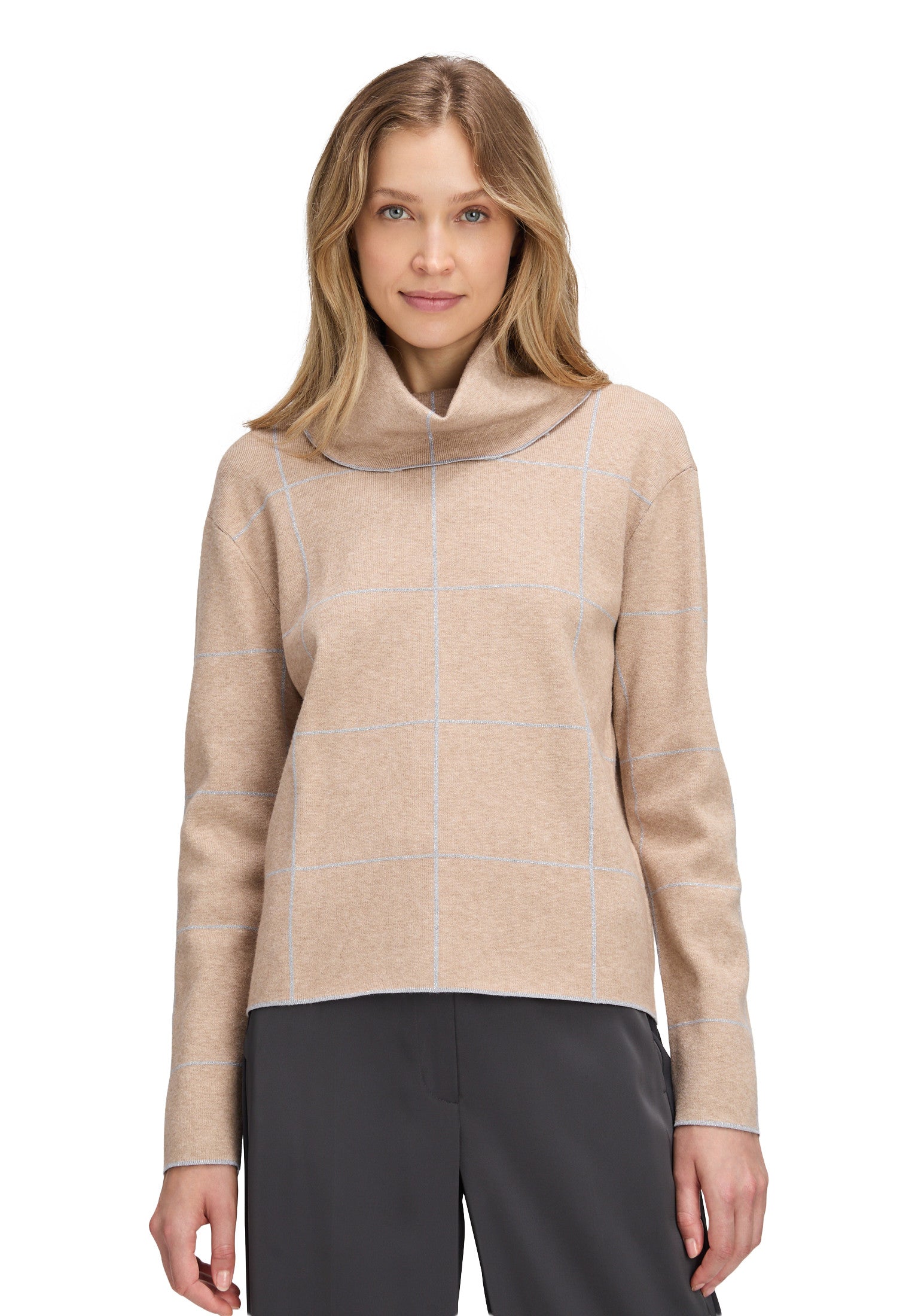 Camel High Neck Jumper