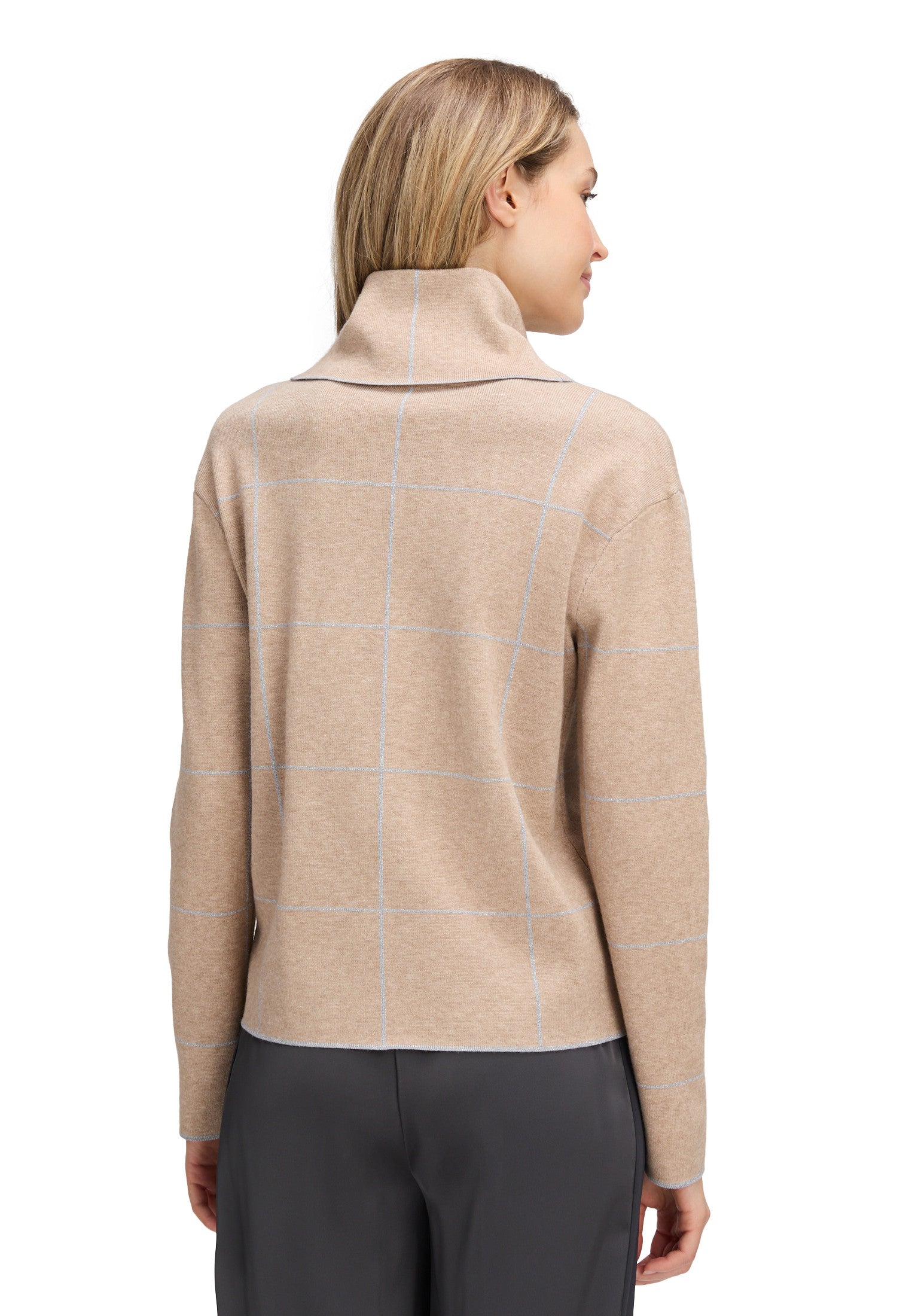 Camel High Neck Jumper