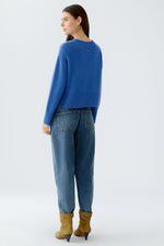 Load image into Gallery viewer, Blue Casual Sweater
