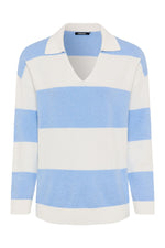 Load image into Gallery viewer, Blue Block Striped Sweater
