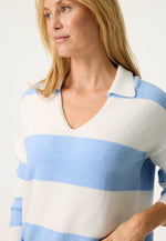 Load image into Gallery viewer, Blue Block Striped Sweater
