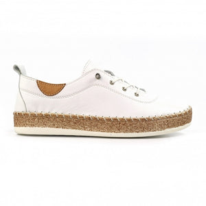White Evie Plimsoll