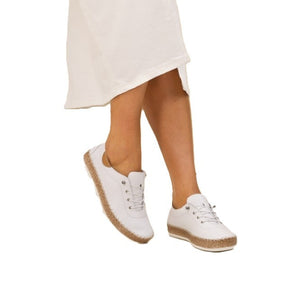 White Evie Plimsoll