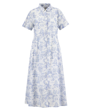 Blue Wisteria Midi Dress