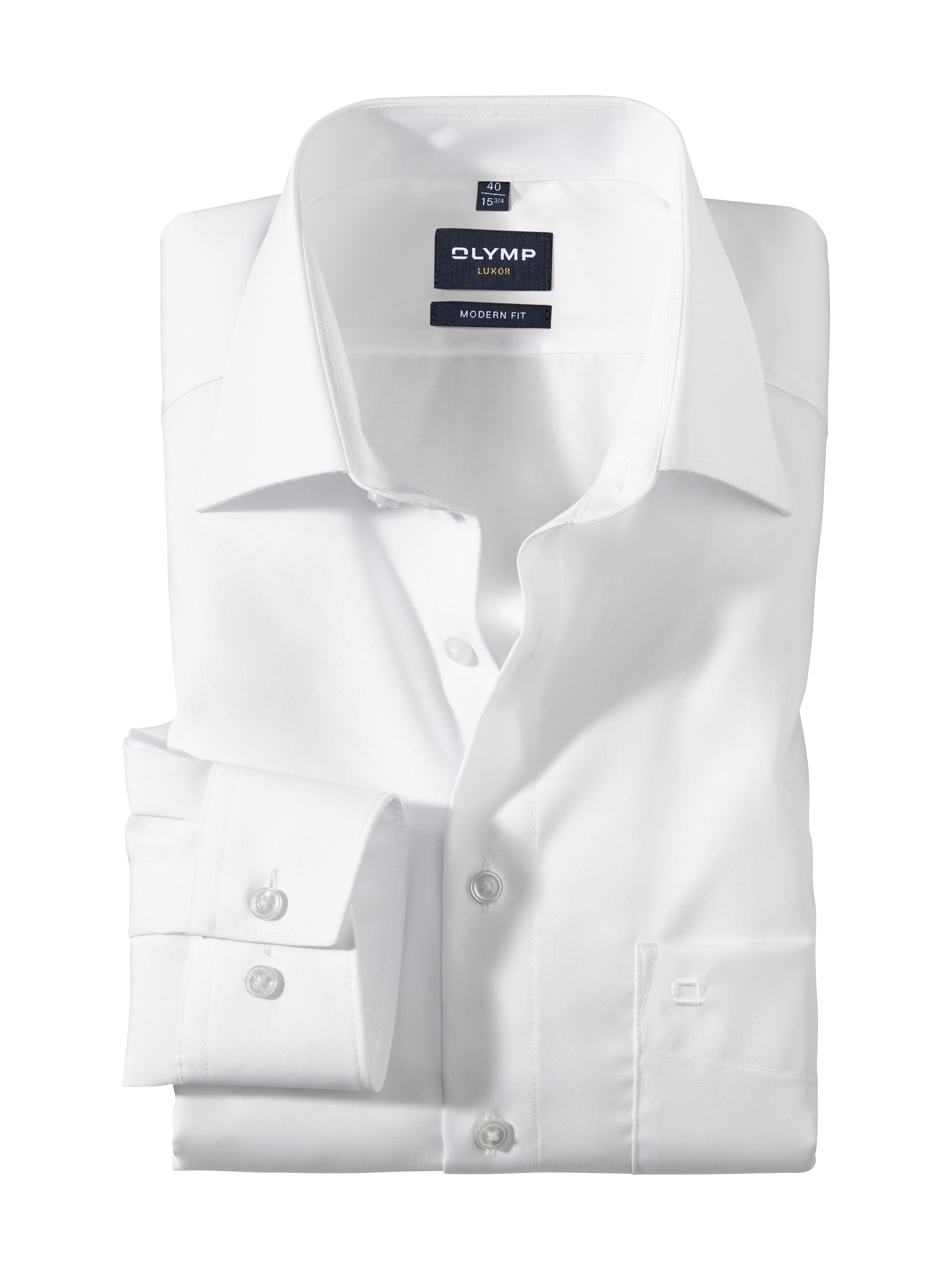 White Modern Fit Shirt – Claytons Quality Clothing