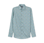 Load image into Gallery viewer, Green Mini Print Luxor Shirt
