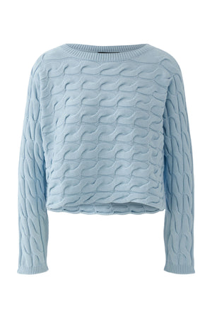 Blue Cable Knit  Jumper
