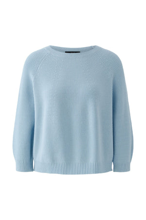 Blue Ribbed Jumper
