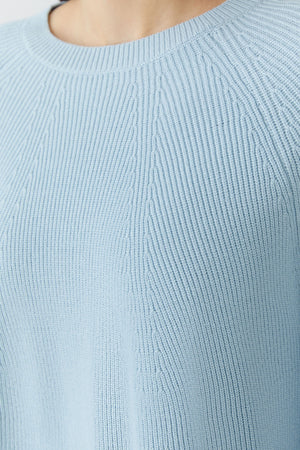 Blue Ribbed Jumper